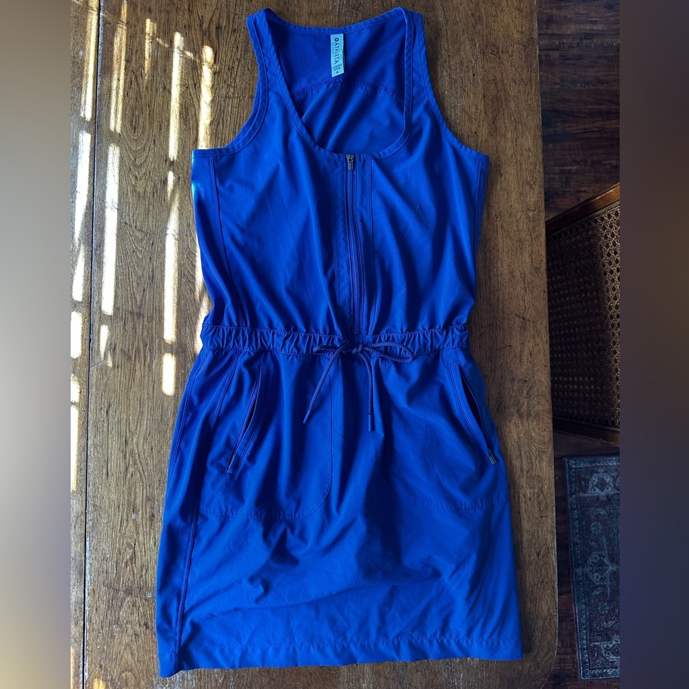 ATHLETA WOMEN’S ACTIVE DRESS WITH SHORTS - BLUE - SIZE 0